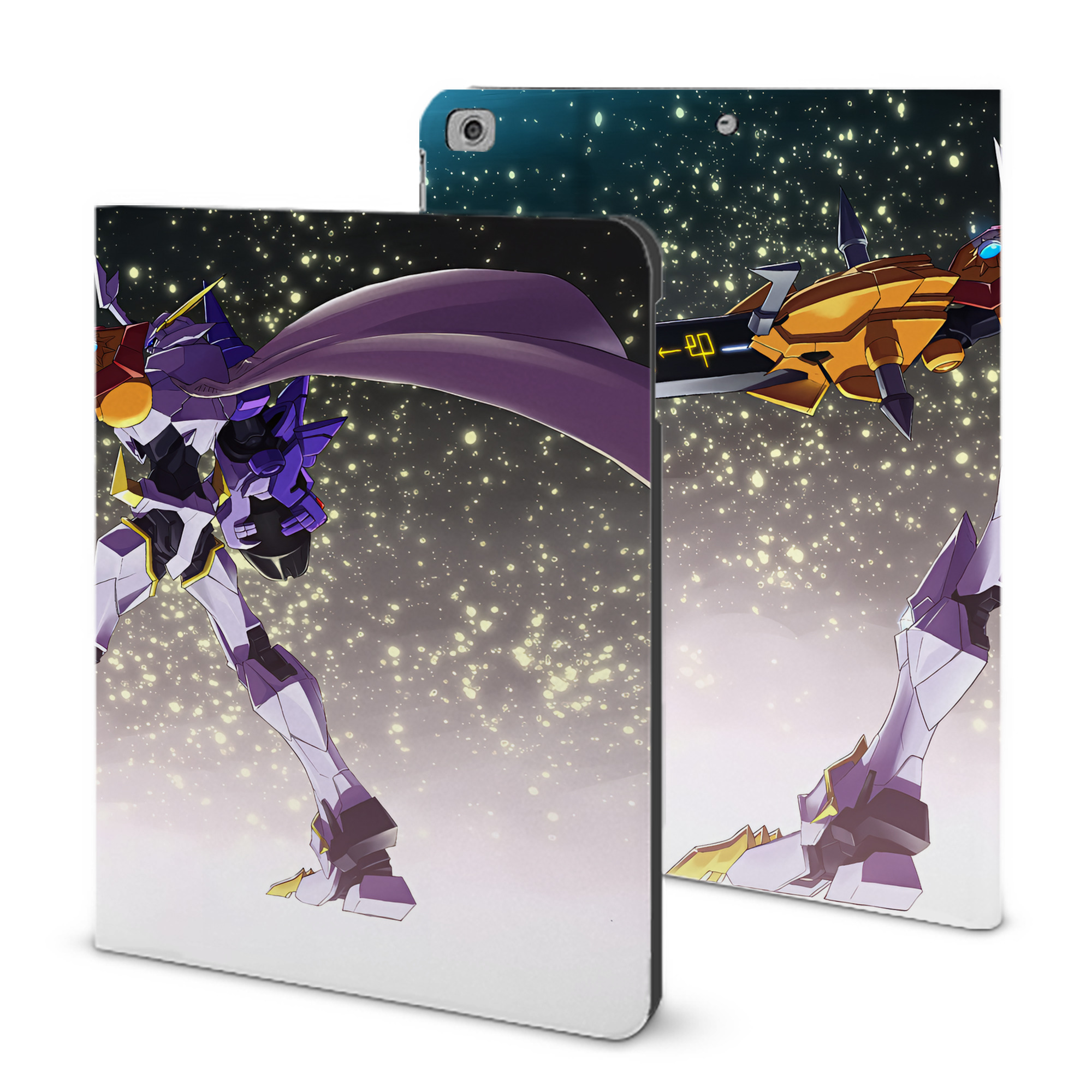 （画像用） Digimon デジタルモンスター/デジモン IPad ケース ブック型 PUレザー TPU 耐衝撃 軽量 薄型 ペン収納なし 全面保護 IPad 各モデル対応